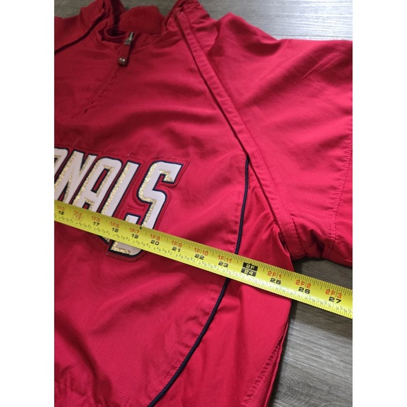 Majestic Cool Base Washington Nationals 1/4 Zip Pullover Windbreaker Men's XL - Picture 9 of 13